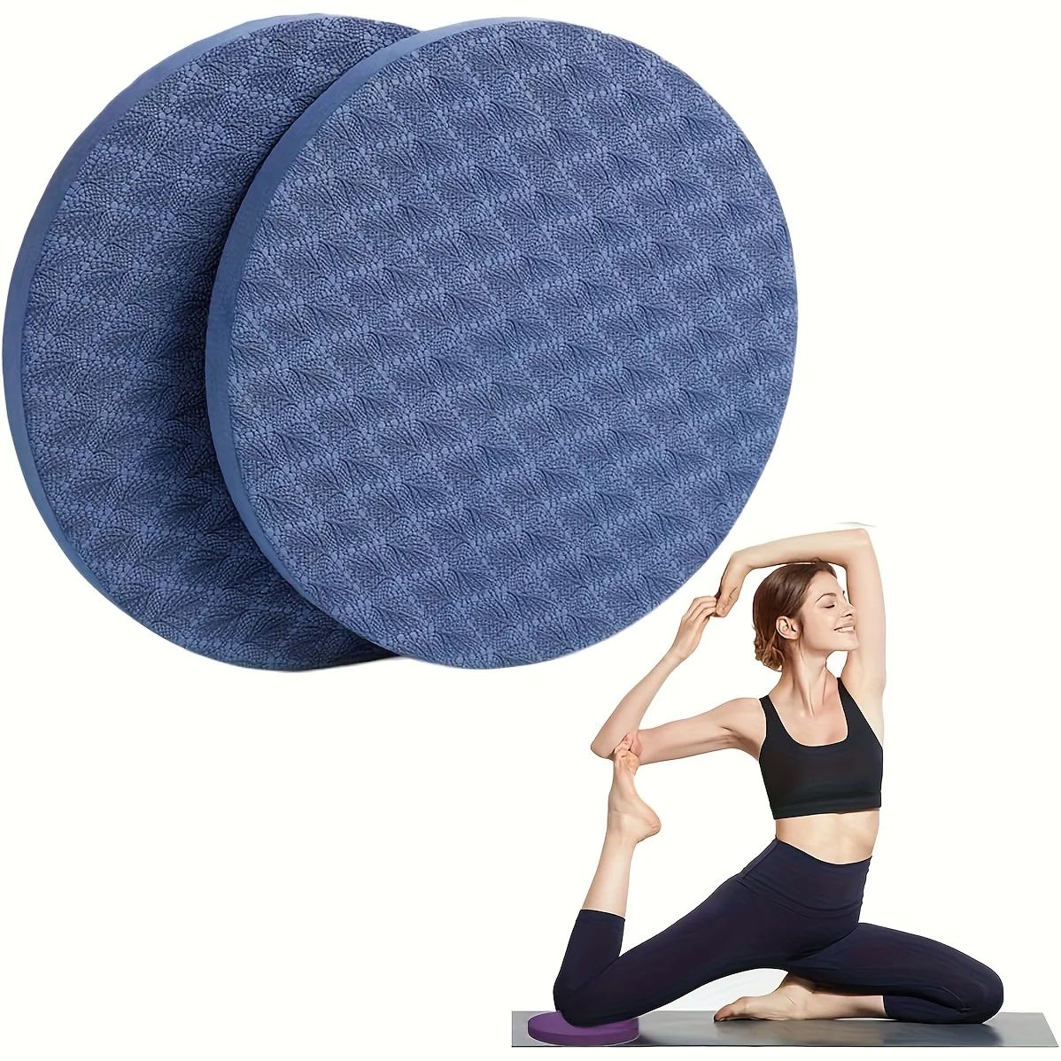 Pilates Yoga Bag - Lot de 2 genouillères de yoga,