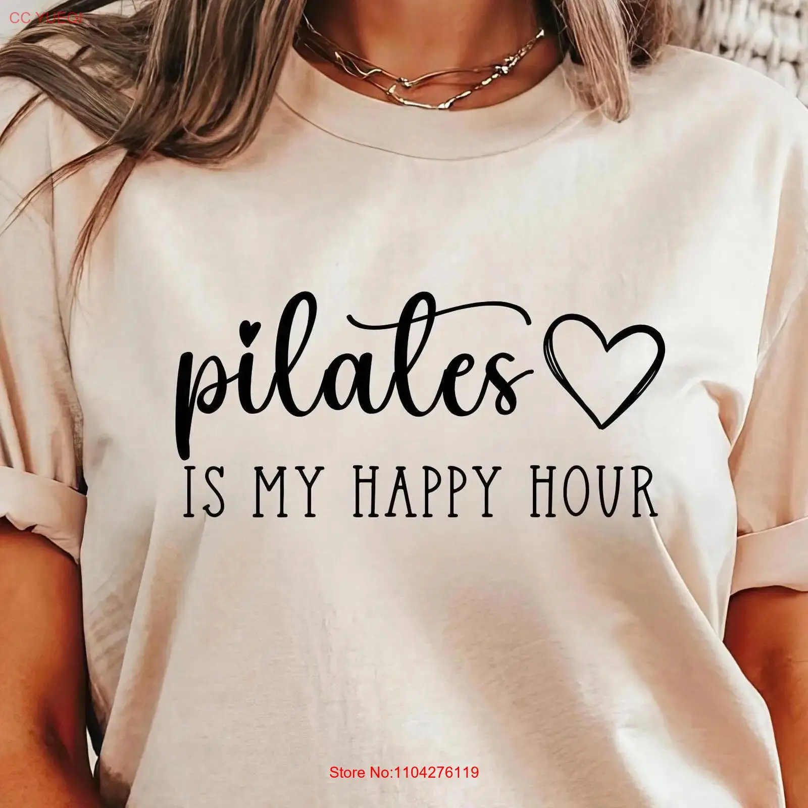 Pilates Yoga Instructor - T-shirt Pilates « Happy Hour »