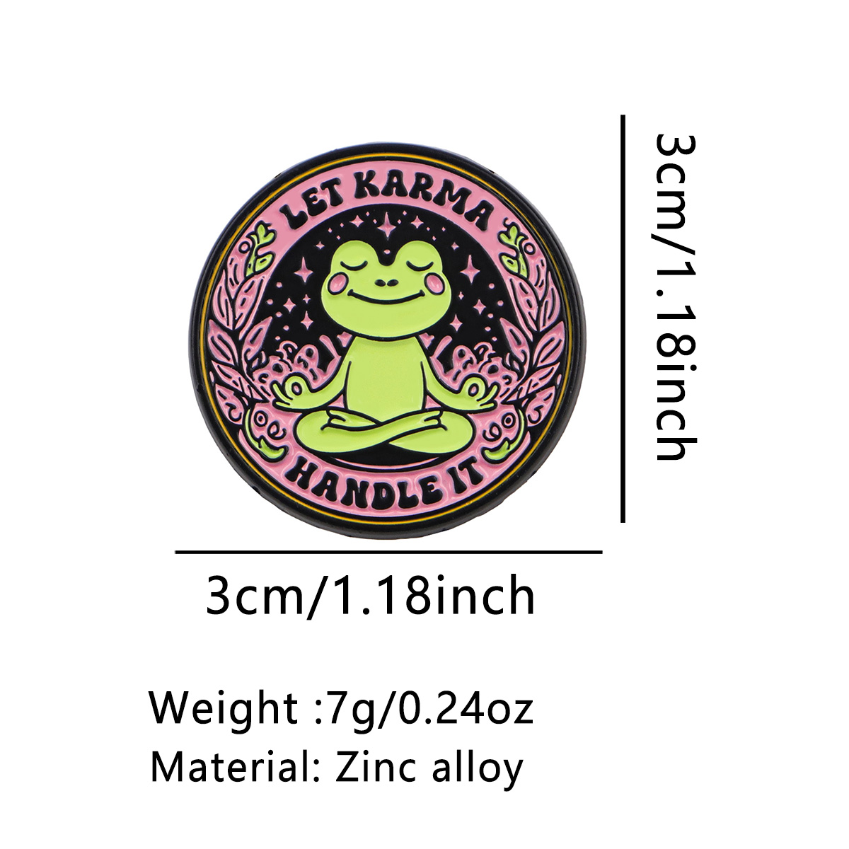 Broche émaillée Yoga Frog LET  - Pilates Yoga Bag avis et prix